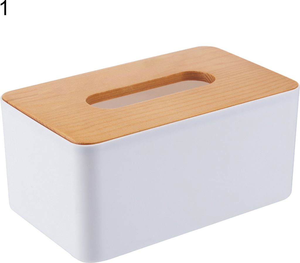 Haushaltsgewebespeicher Rechteck/runde/quadratische feuchtigkeitsdichte weiße Desktop-Tissue-Box für Badezimmer-1
