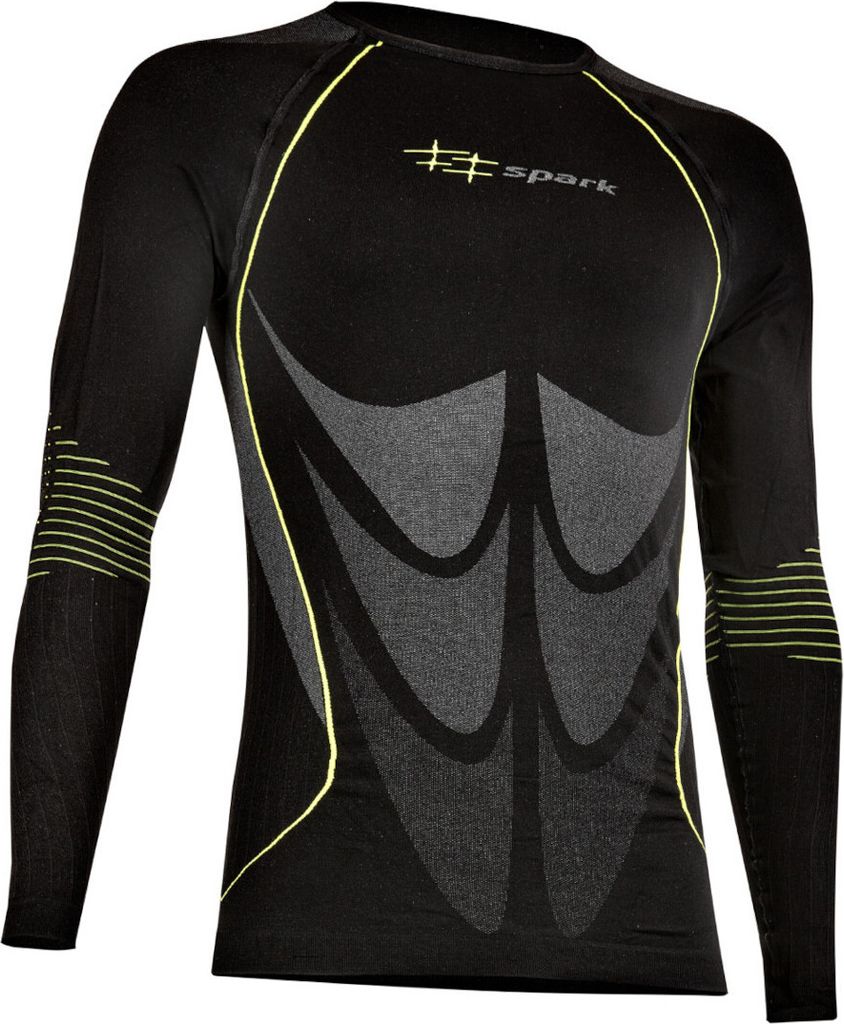 Spark Bluby langarm Funktionsshirt, schwarz, XS/S
