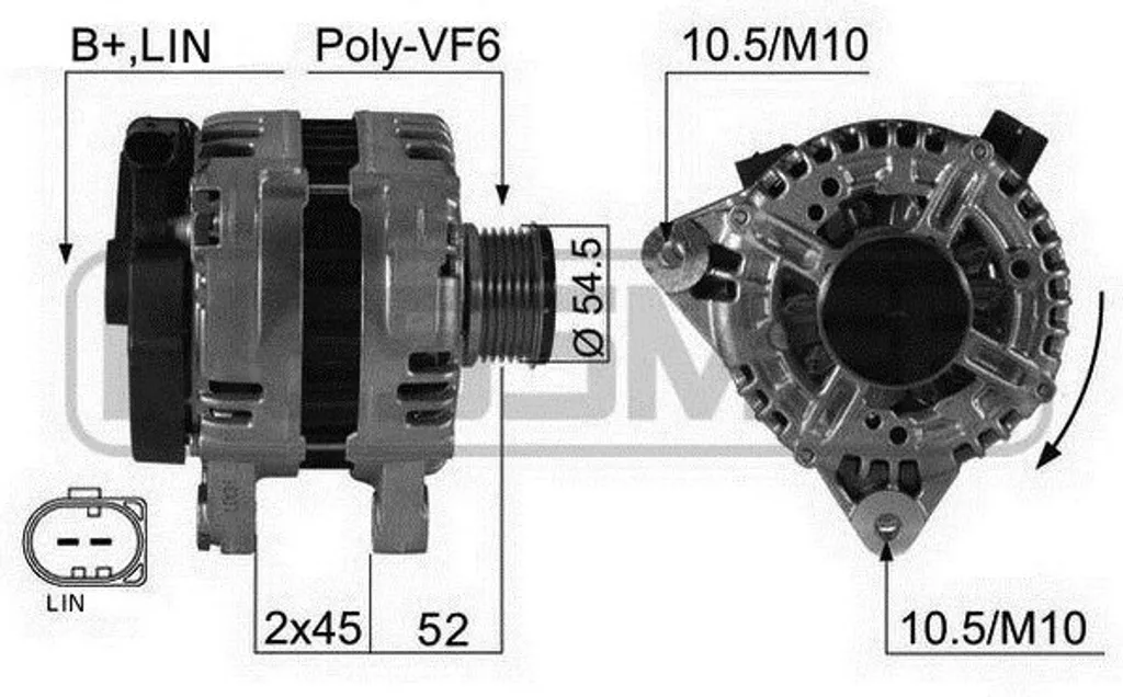Problème de charge Ford Mondeo IV ? Alternateur ERA 210426A 1435647