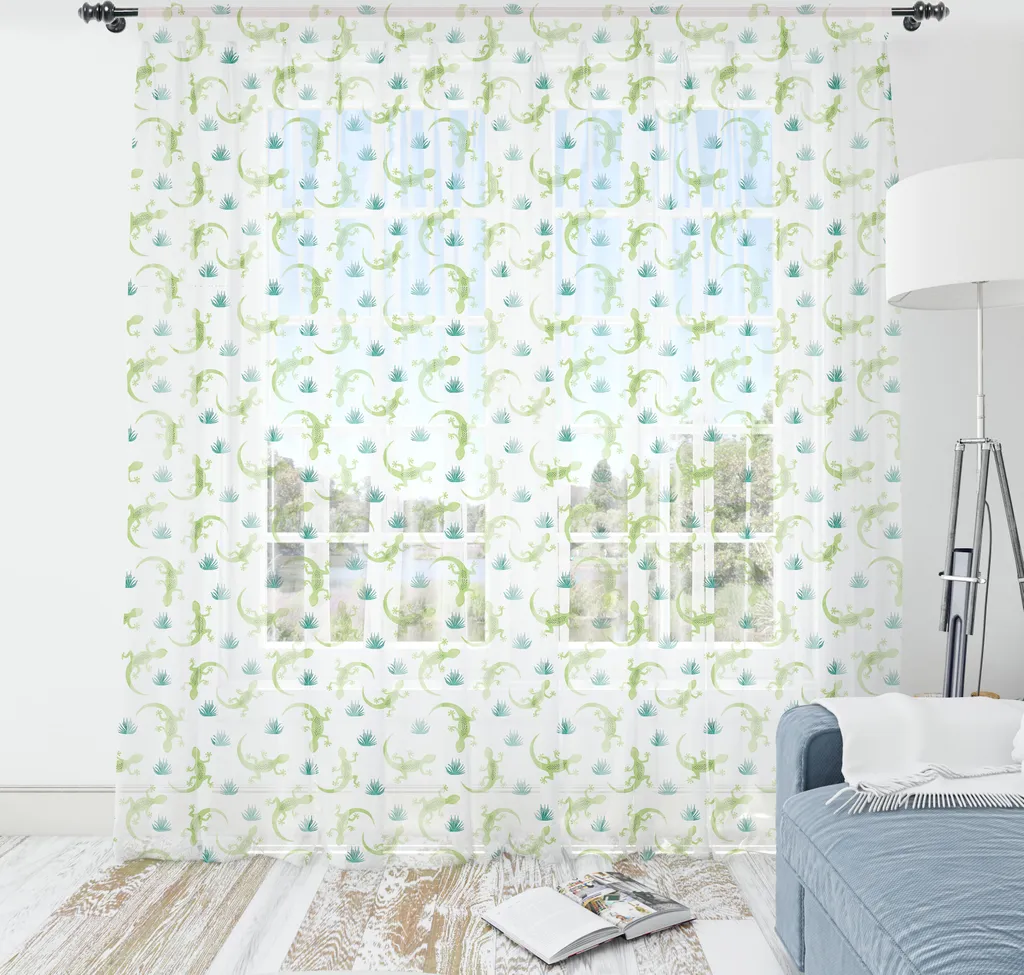 Tenture Murale Décorative Lézard du Désert en Tissu Satiné 160x274cm