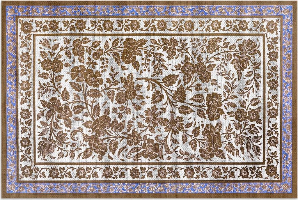 Hippie Lac Violett von Sir Matthew Digby Wyatt – Vinylteppich – 140x210 cm – Outdoor Teppich – Terrasse – Wetterfest – Modern