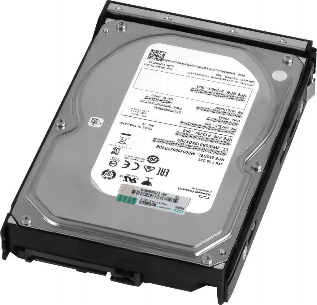 Disque Dur SAS HP P12339-003 834134-001 4 To pour Serveur ProLiant