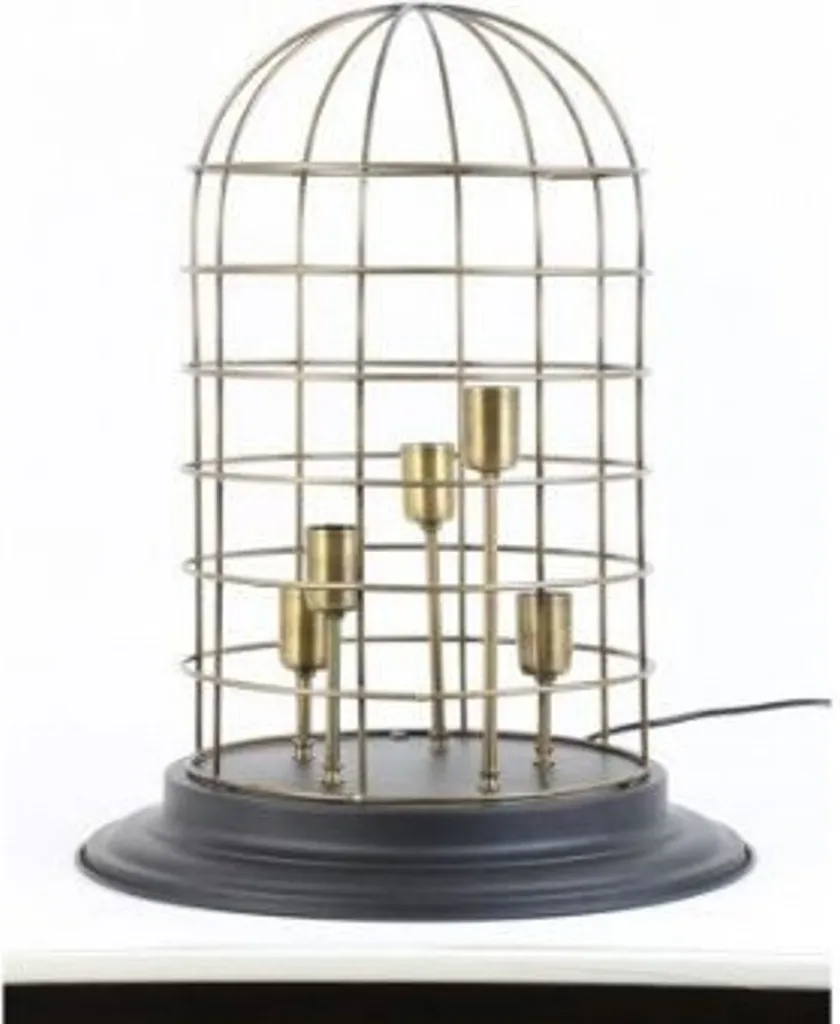 Casa Padrino Lampe de Table Noire 47 x H 60 cm - Luminaire Chic et Sobre