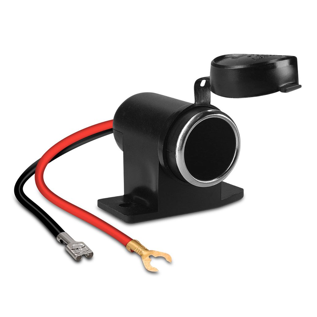 Navaris KFZ Zigarettenanzünder Steckdose spritzwassergeschützt - 12V Steckdose Auto Motorrad - Zigaretten Anzünder Verteiler Adapter