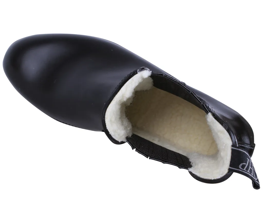 Bottes de Cheval Fourrées Enfant QHP Noir Taille 33 - Modèle QHP17