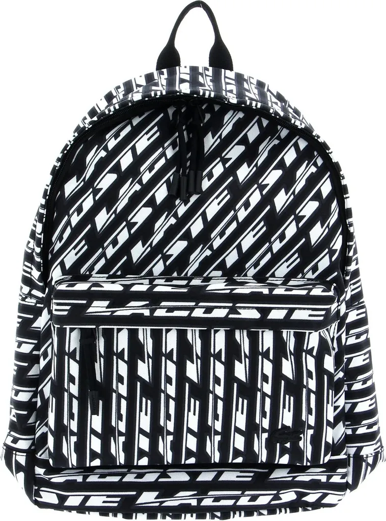 Zaino Lacoste Mono Noir Blanc Blu Scuro con Porta Laptop | Shop Online