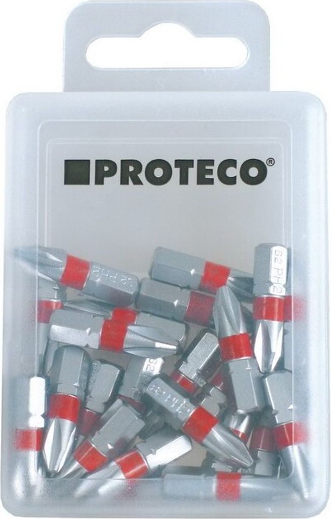 PROTECO - Proteco - 42.09-181-PH-2 - Bits 1/4" PH 2 25 mm Box 25 Stück PROFI