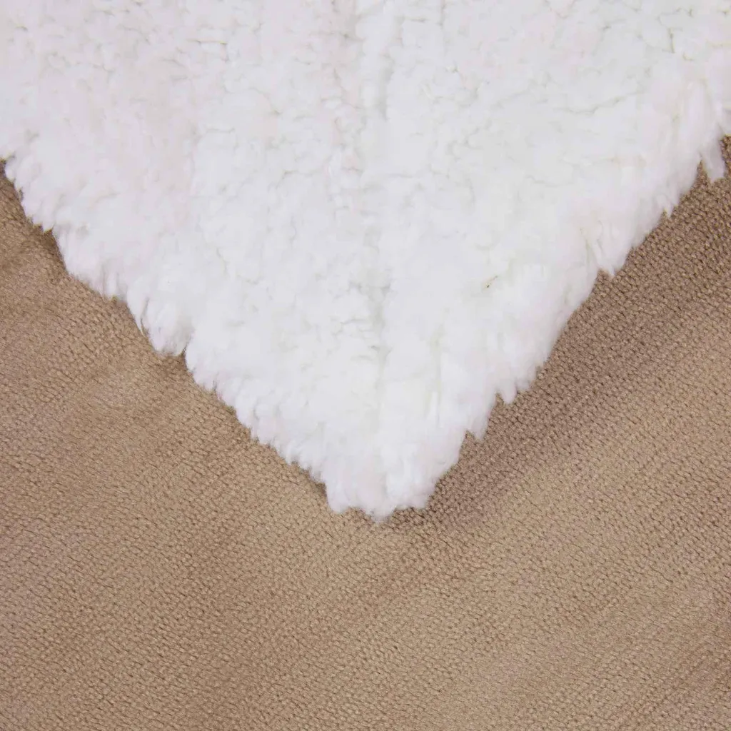 Coperta Pile vidaXL 150x200 Cammello | Pratica, Lavabile e Caldissima - 5