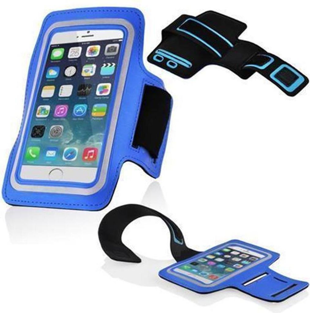 Cadorabo Neopren Smartphone Sport Jogging Armband Oberarmtasche für XYX in Blau