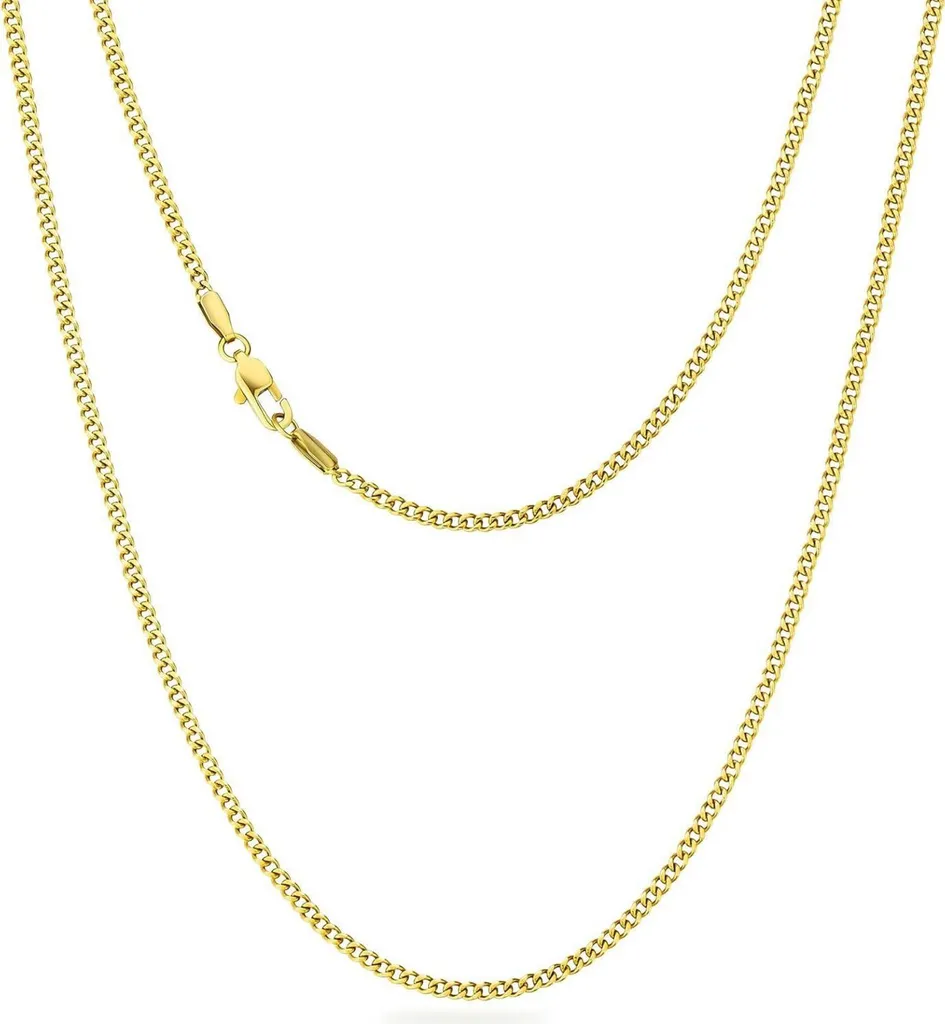 Collana Cubana KRKC&CO Oro 2mm - Streetwear Uomo Acciaio Inox