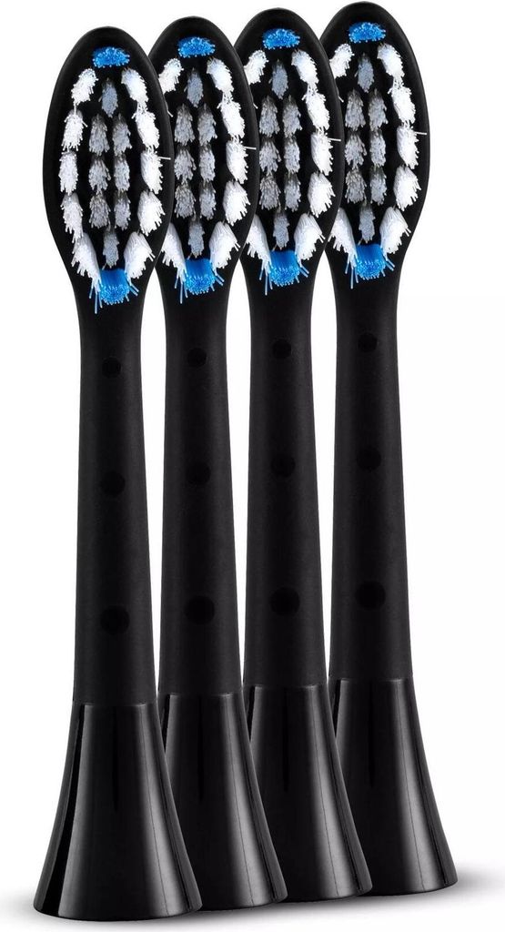 Silk'n Ersatzbürstenköpfe für SonicYou und SonicSmilePLUS, 4 Stück, schwarz