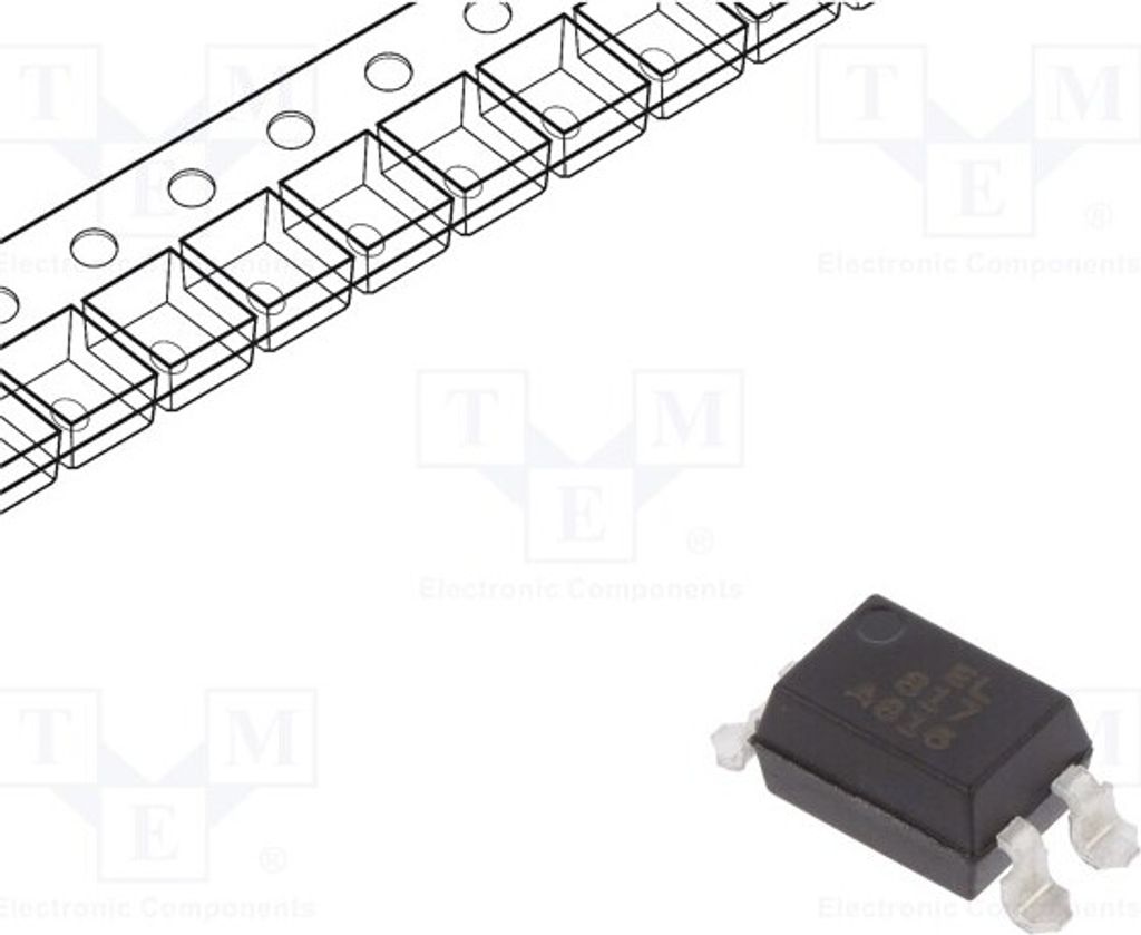 5x Optokoppler SMD Kanäle: 1 Uce: 35V EL817S1(A)(TU) Optokoppler - ausgang