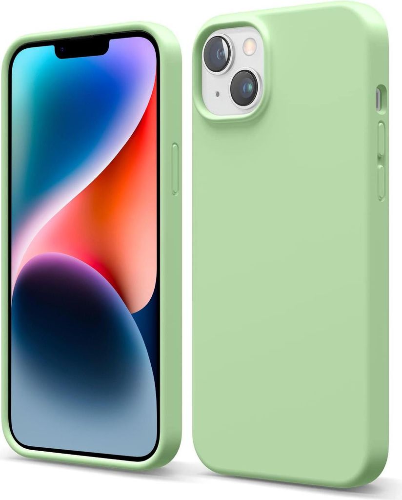 Hülle für Apple iPhone 15 Handy Case Handy Schutz Hülle Silikon Cover Handyhülle, grün