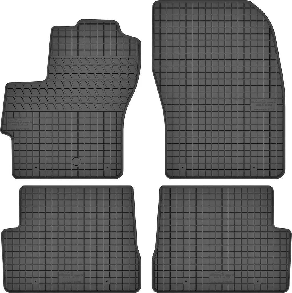 Set Tappetini Auto in Gomma Mazda 3 BK | Protezione Totale Anti-Fango