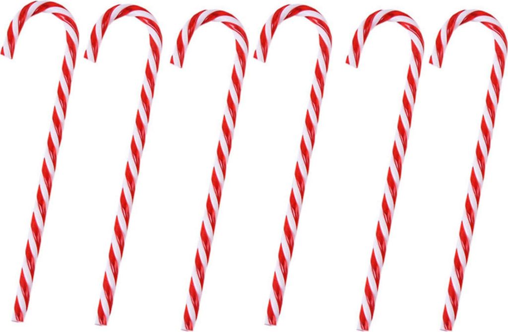 Teile / satz Weihnachtsstock Anhänger 3D-Effekt Fördern Ambiente Bunte Oberfläche Weihnachtsbaum Hängende Zuckerstangen Ornamente für Zuhause ...