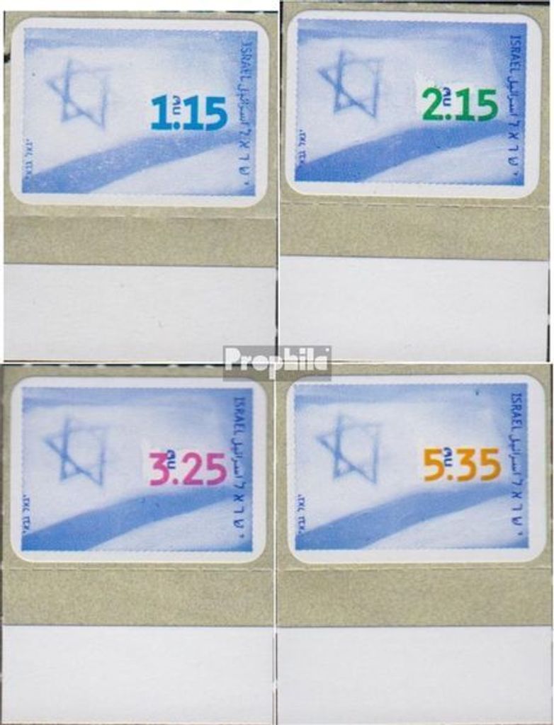 Briefmarken Israel 1998 Mi 1493-1496 mit Tab (kompl.Ausg.) gestempelt Nationalflagge
