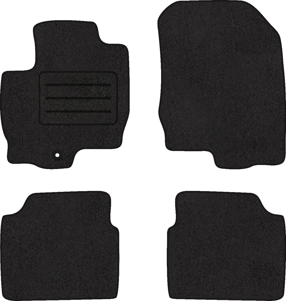 Set 4 Tappetini Mitsubishi Colt VI 2004-2012 Velluto LUX Alta Qualità - 2