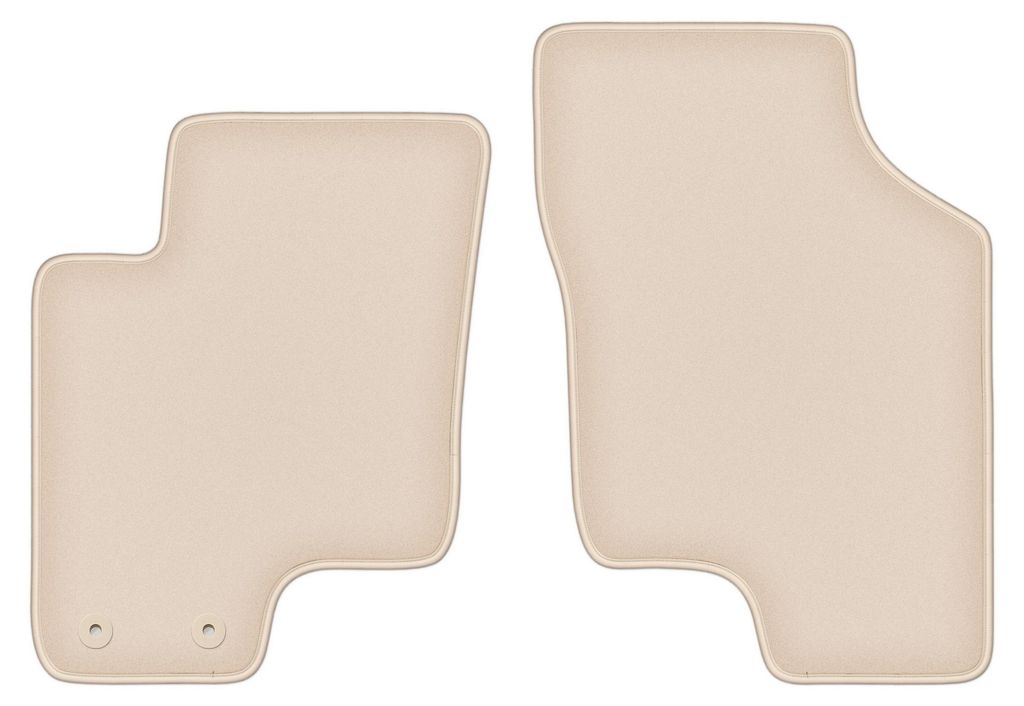 DURBAN Beige Velours-Fußmatten vorne für Hyundai Getz Schrägheck (2002-2010)