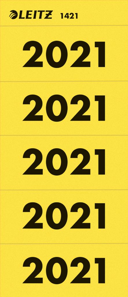 LEITZ Ordner-Inhaltsschild "Jahreszahl 2022" blau