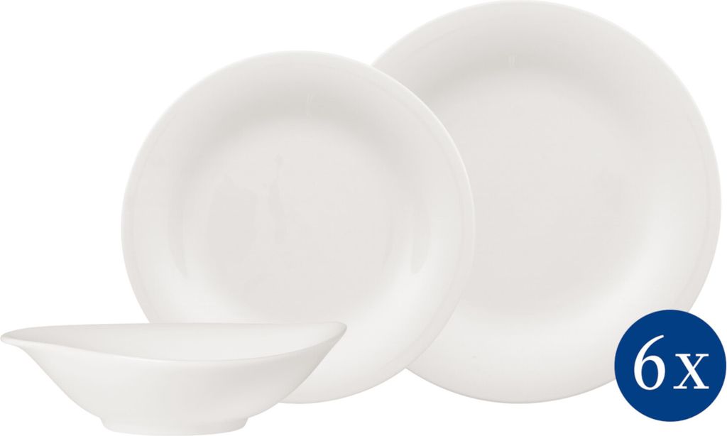 vivo Essential White Dinner-Set 18tlg