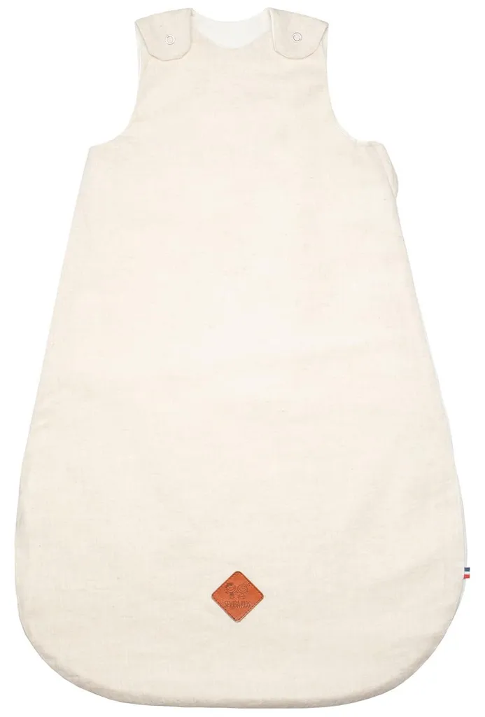 Petit Sac de couchage Lino Beige en Coton Bio - Confort 0-6 mois Sevira
