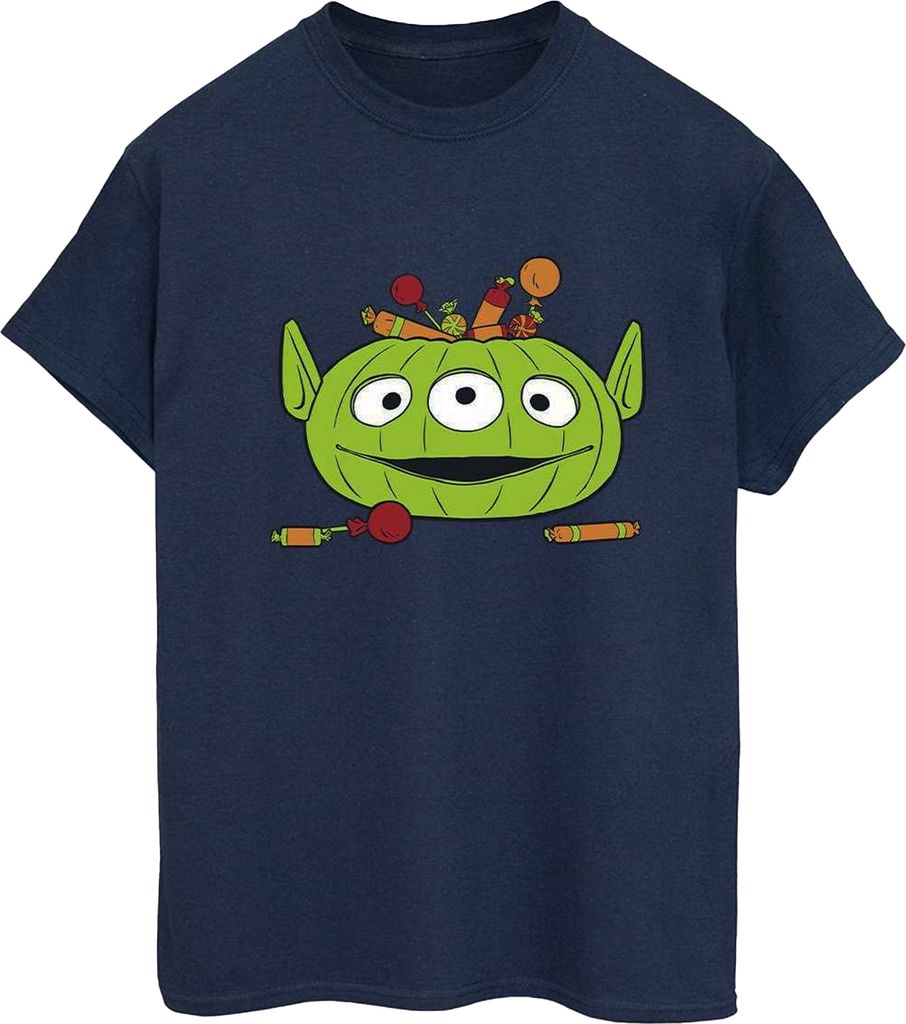 Toy Story - "Alien Pumpkin Basket" T-Shirt für Damen - Halloween BI52721 (3XL) (Marineblau)