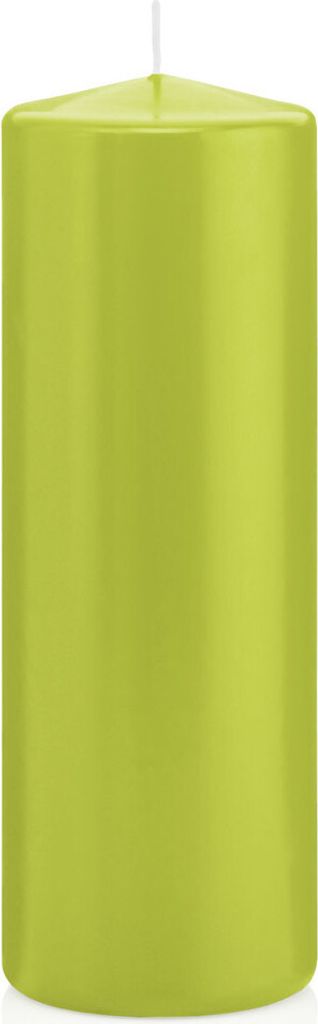 Stumpenkerzen Apfelgrün 200 x Ø 68 mm, 12 Stück