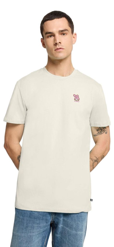Spreadshirt My Melody Stick Portrait Männer Premium T-Shirt, 5XL, Naturweiß
