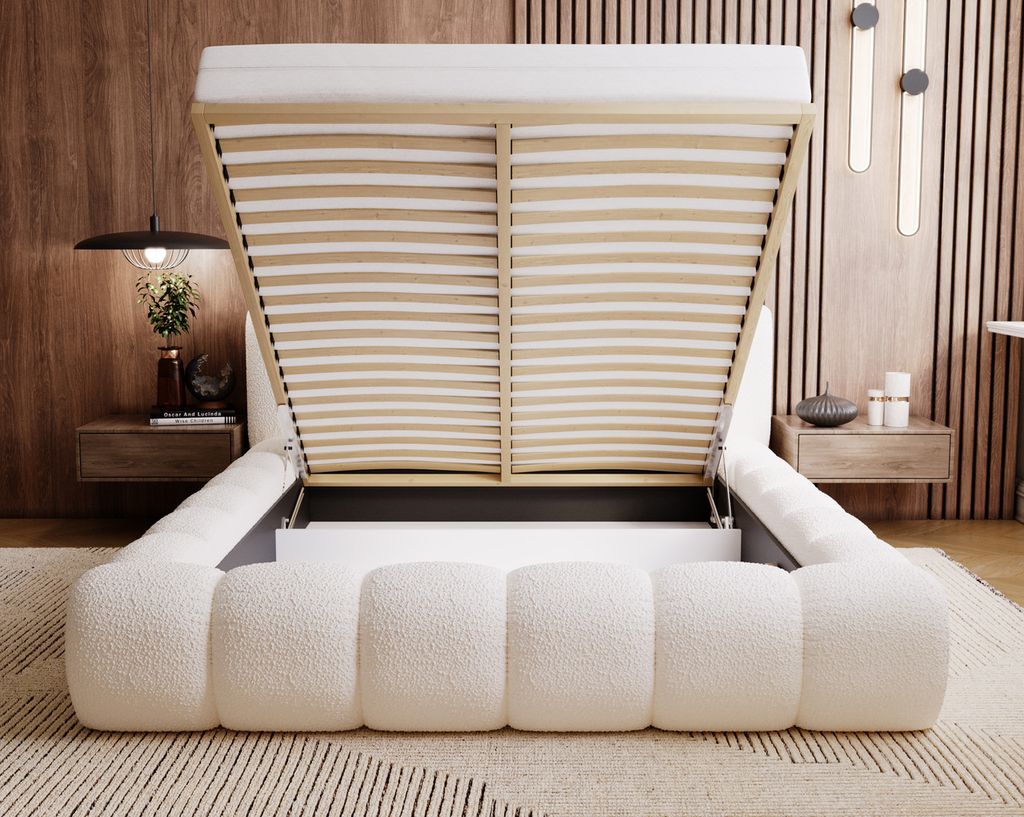 Čalouněná postel 180x200 Cloud Boucle - Manželská postel s Obrázek produktu 4