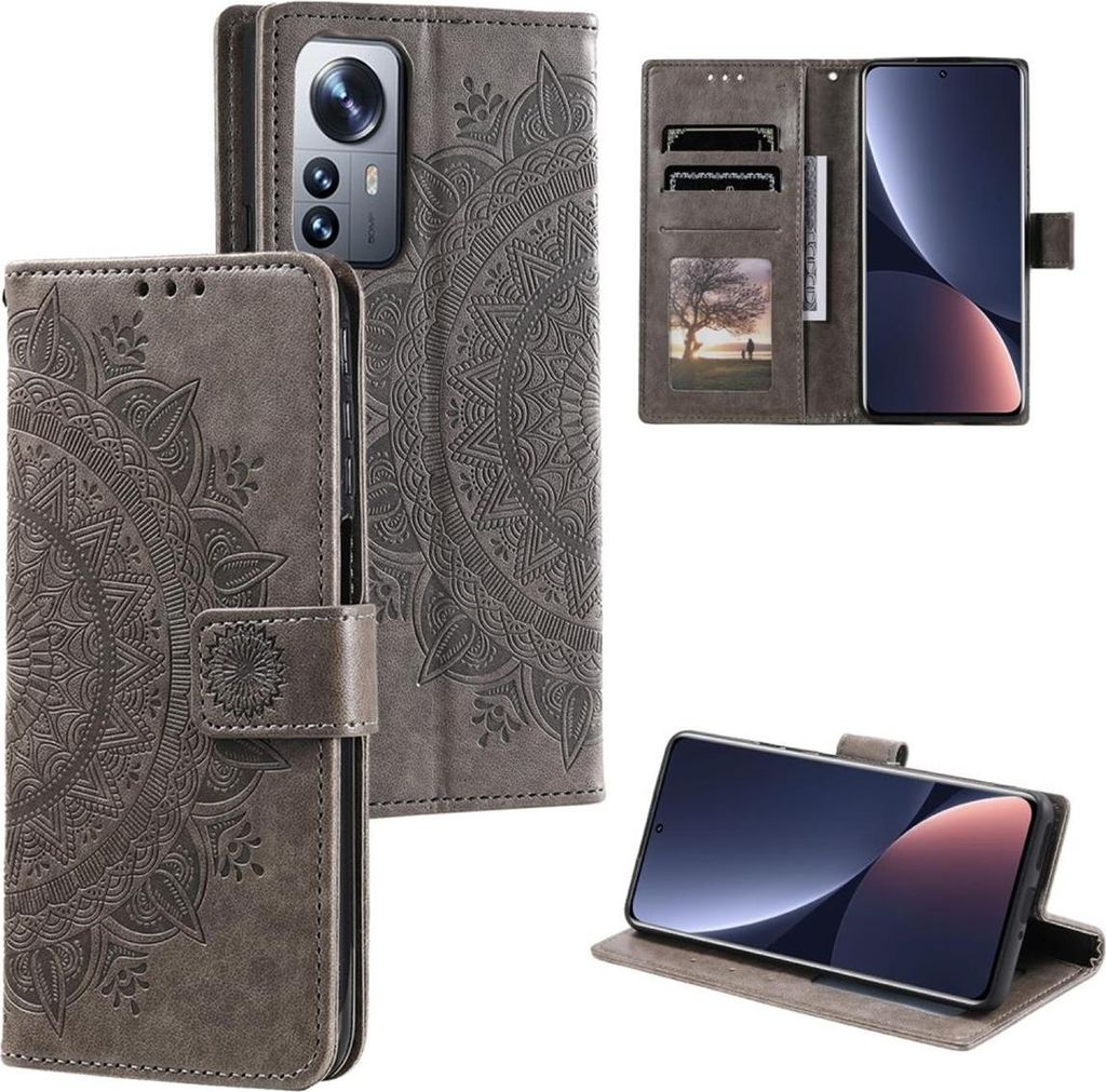 Hülle für Xiaomi 12/12X Handyhülle Flip Case Cover Handy Tasche Etui Mandala