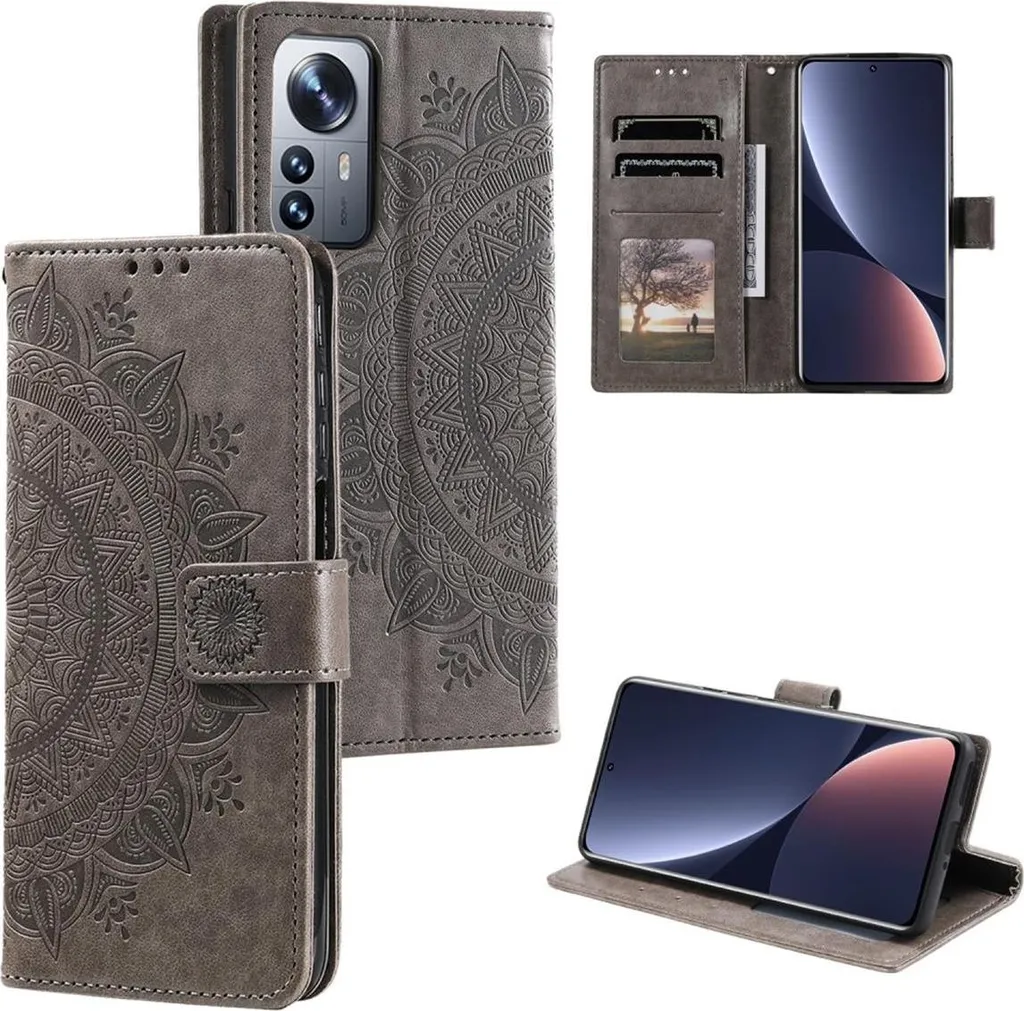 Custodia Xiaomi 12/12X Flip Case Mandala - Protezione in Pelle PU Premium