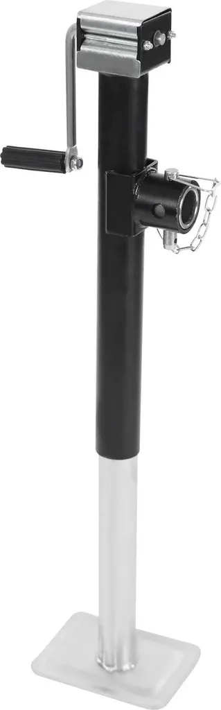 Cric Manuale Rimorchio 5000lbs - Sollevatore Acciaio Zincato Nero 38cm