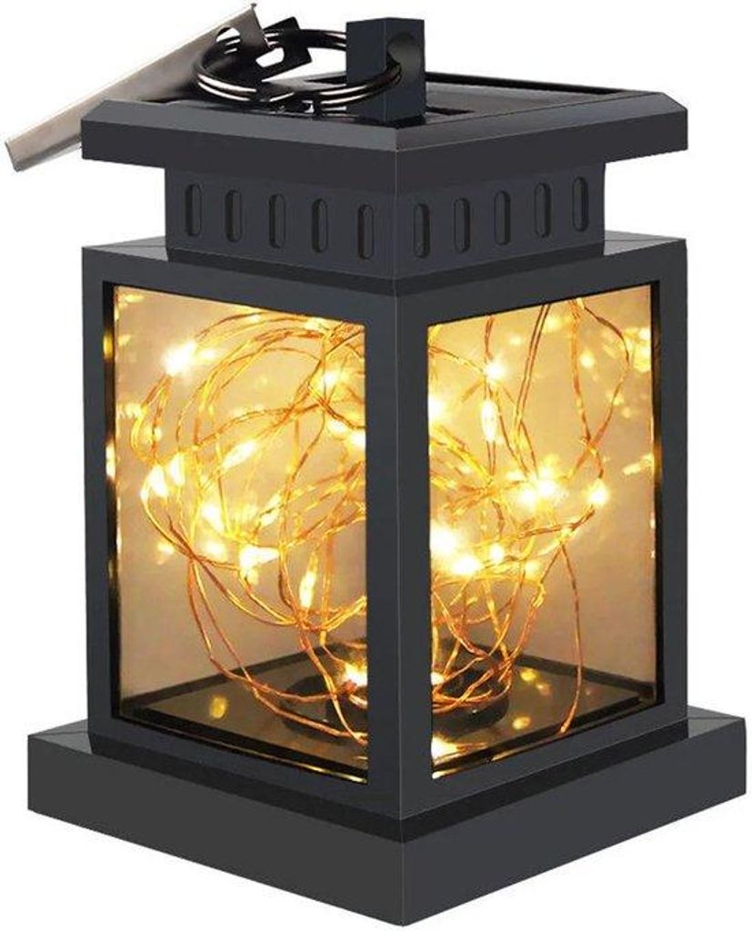 Solar betriebene Außenleuchten, dekorative hangende LED-Lichterketten, wasserdicht.