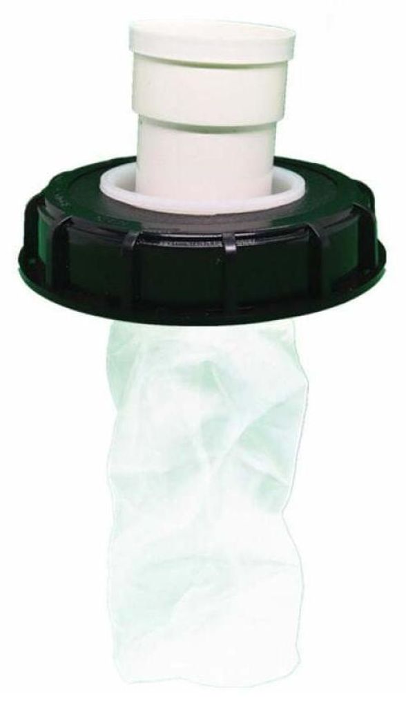 IBC-Tonfass-Zubehör 163 mm Kunststoff-Tonfassdeckel mit Filter Tonfass-Oberteil Tonfassfilter (gerader Kopf)