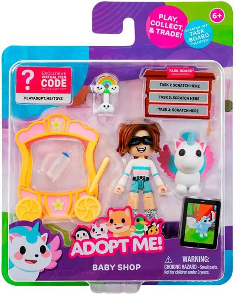Adopt Me Baby Shop Figur Durchsichtig Durchsichtig One Size