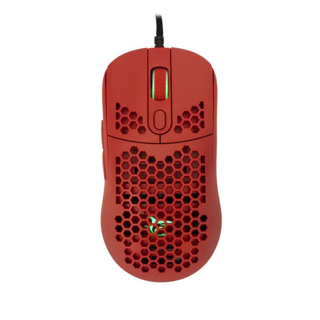 White Shark GALAHAD-RED, Beidhändig, Optisch, USB Typ-A, 6400 DPI, Rot