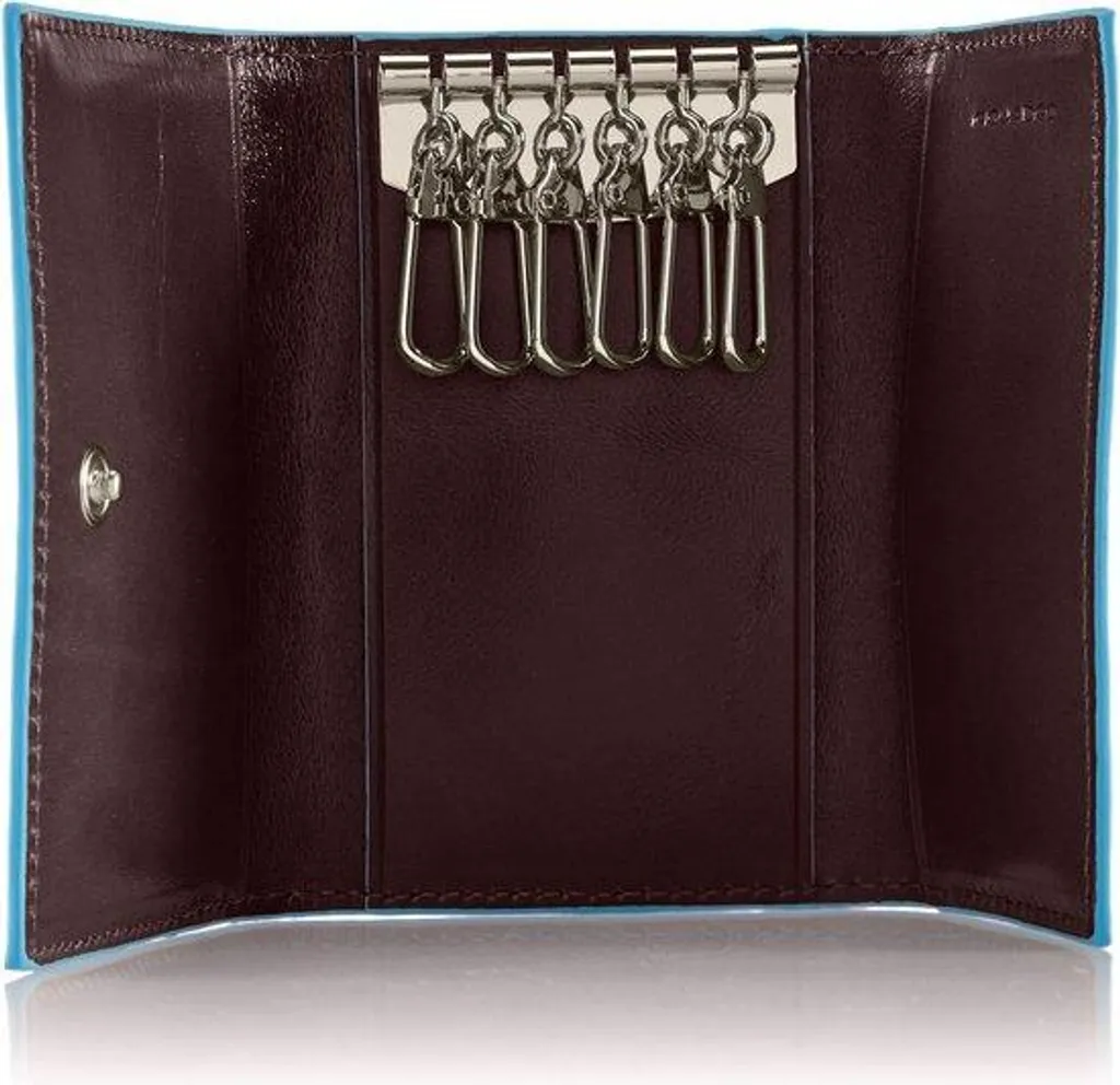 Protège-clés compact 10 cm en plastique marron - Pochette de rangement