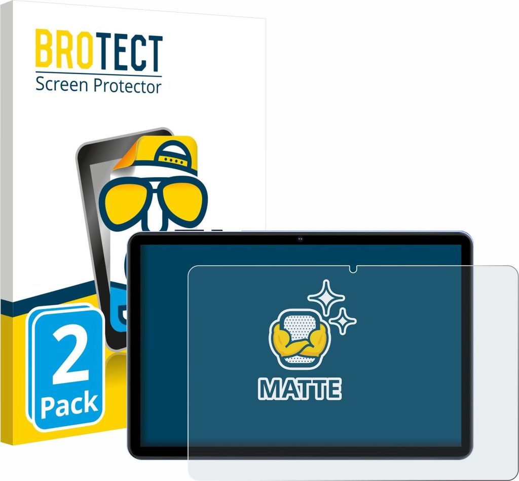 2x BROTECT Schutzfolie für WOREGOO M283-EEA 10.1" Displayschutz Displayschutzfolie Folie Matt Entspiegelungsfolie