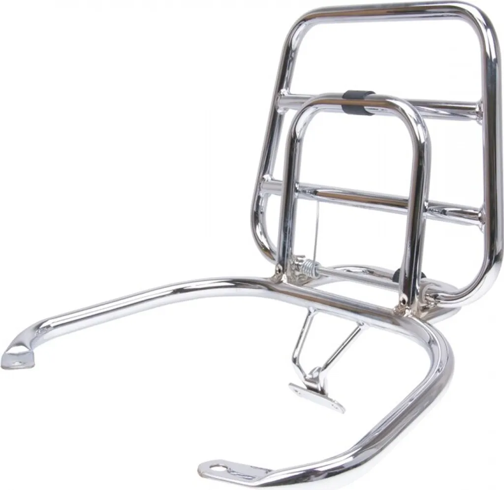 Support de transport Vespa LX LXV S - Solution porte-bagage chromé
