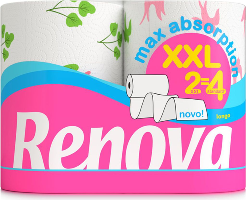 Küchenpapier 2-lagig XXL - Frühling - 2er Pack | Produktbild 