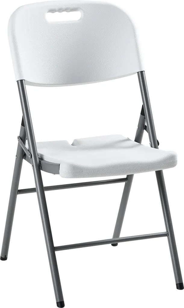 Chaises de Jardin Pliables Blanches : Solution Gain de Place Lot de 2 - 5