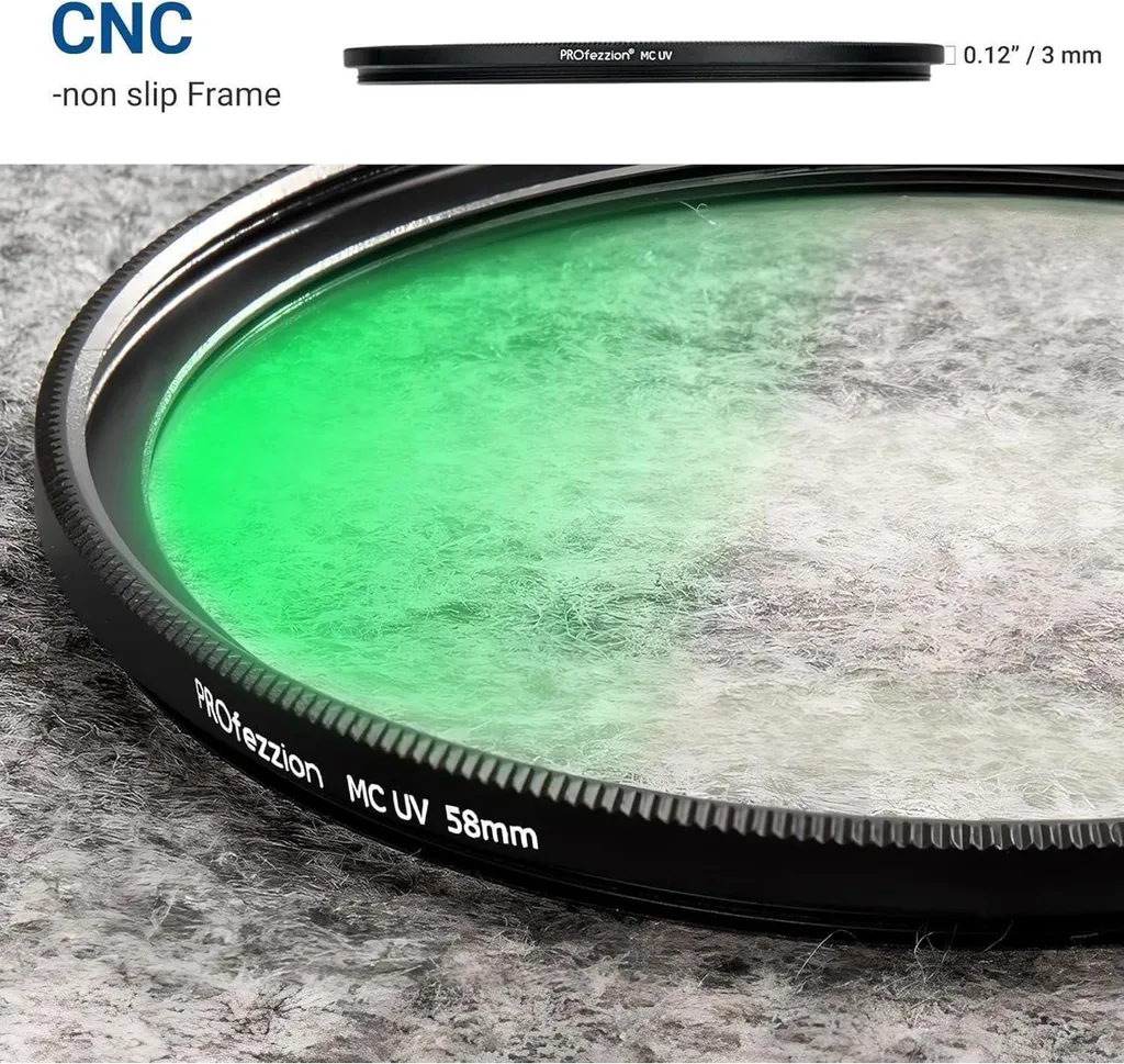 Filtre UV 58mm : Protégez votre Objectif des Rayures et Reflets Bleus - 6