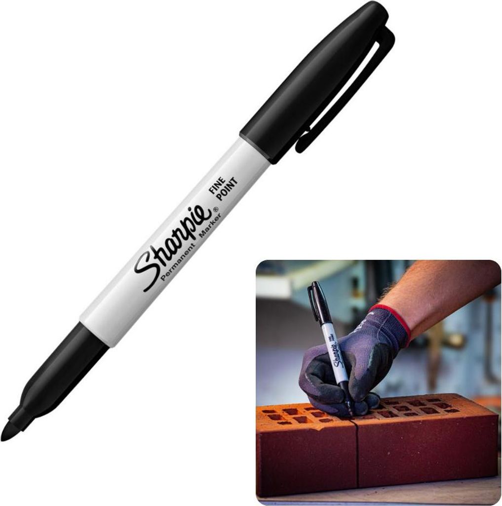 12x Sharpie S0810930 Marker Fein Rundspitze schwarz Imagen del producto 
