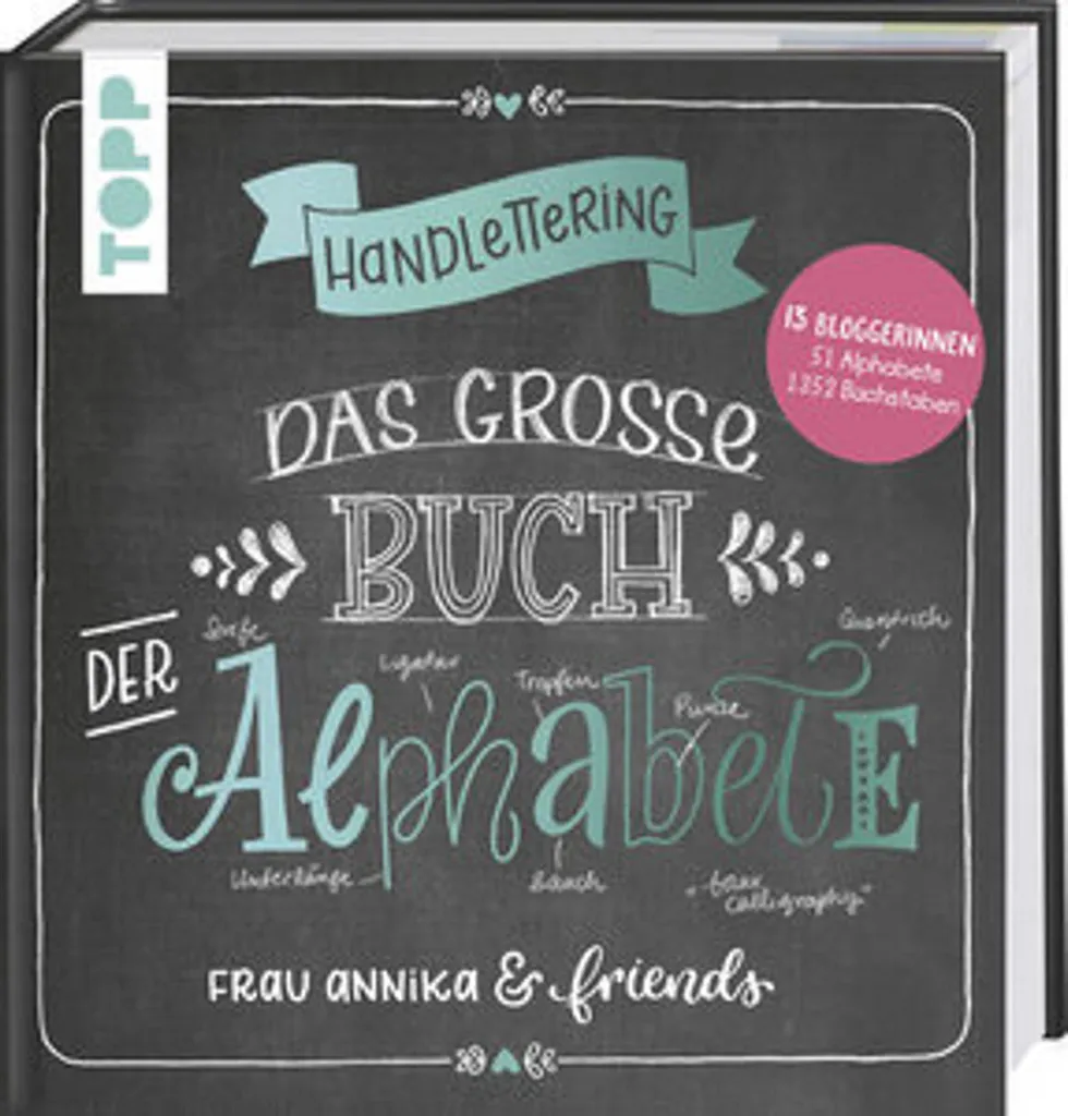 Livre de Calligraphie Handlettering avec Modèles d'Alphabets Variés
