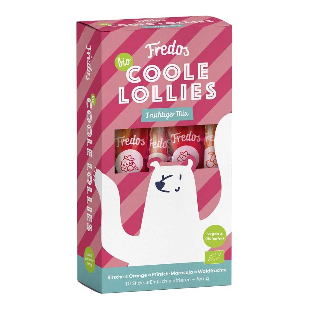 Fredos Wassereis Coole Lollies fruchtiger Mix 1 Karton Produktbild 