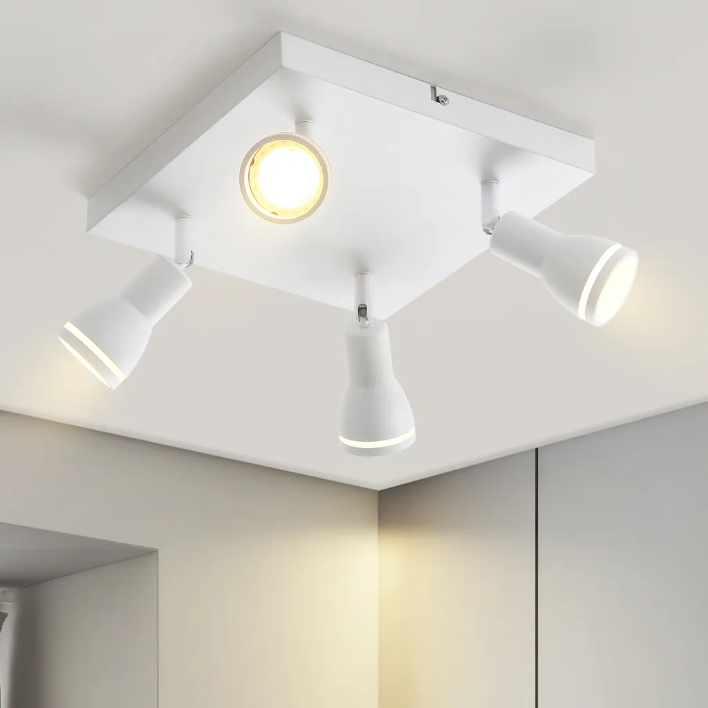 Plafoniera ZMH 4 Faretti GU10: Qualità e Risparmio per Soggiorno e Camera