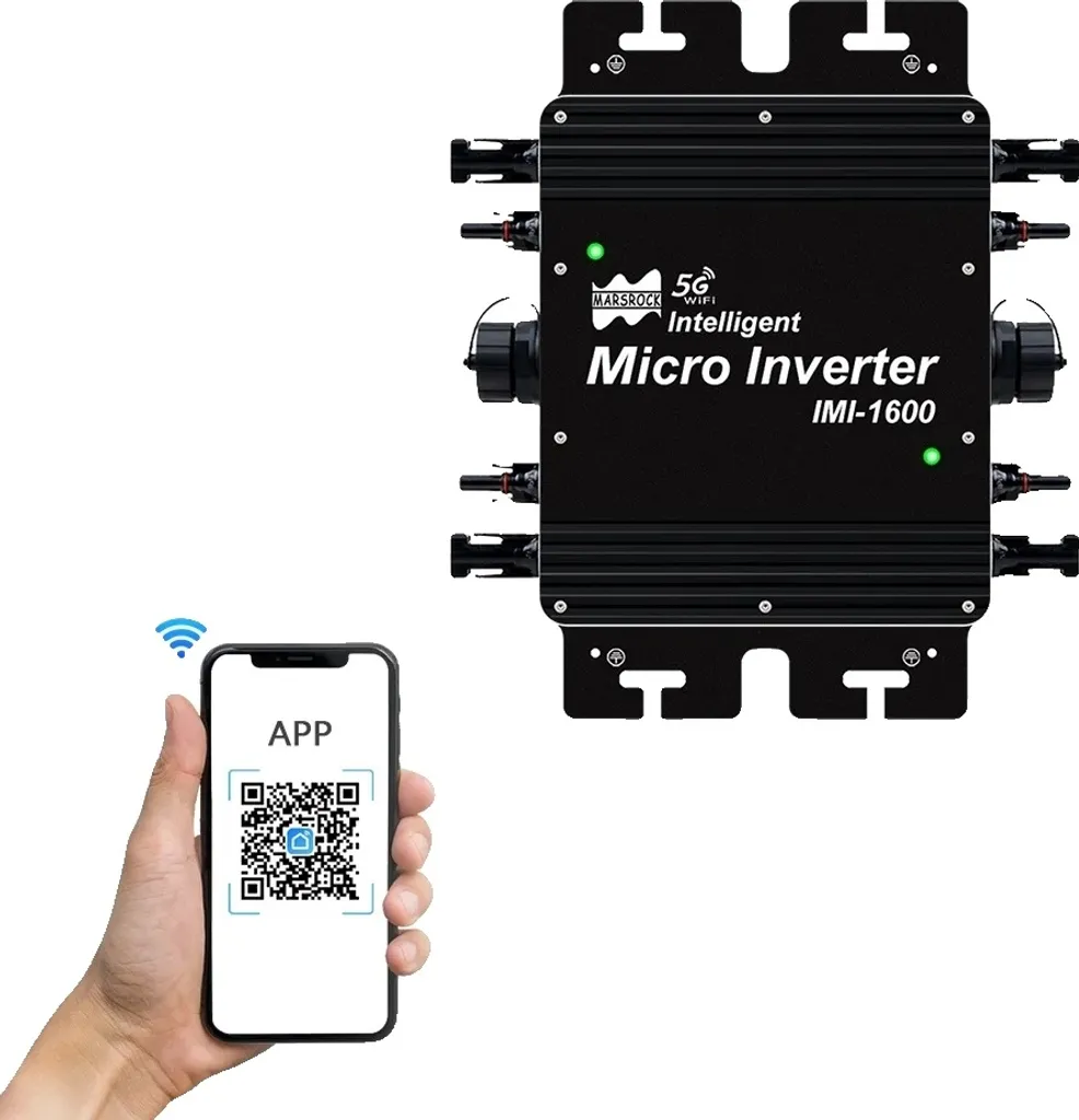 Micro-onduleur 1600W pour installation solaire de toiture et balcon