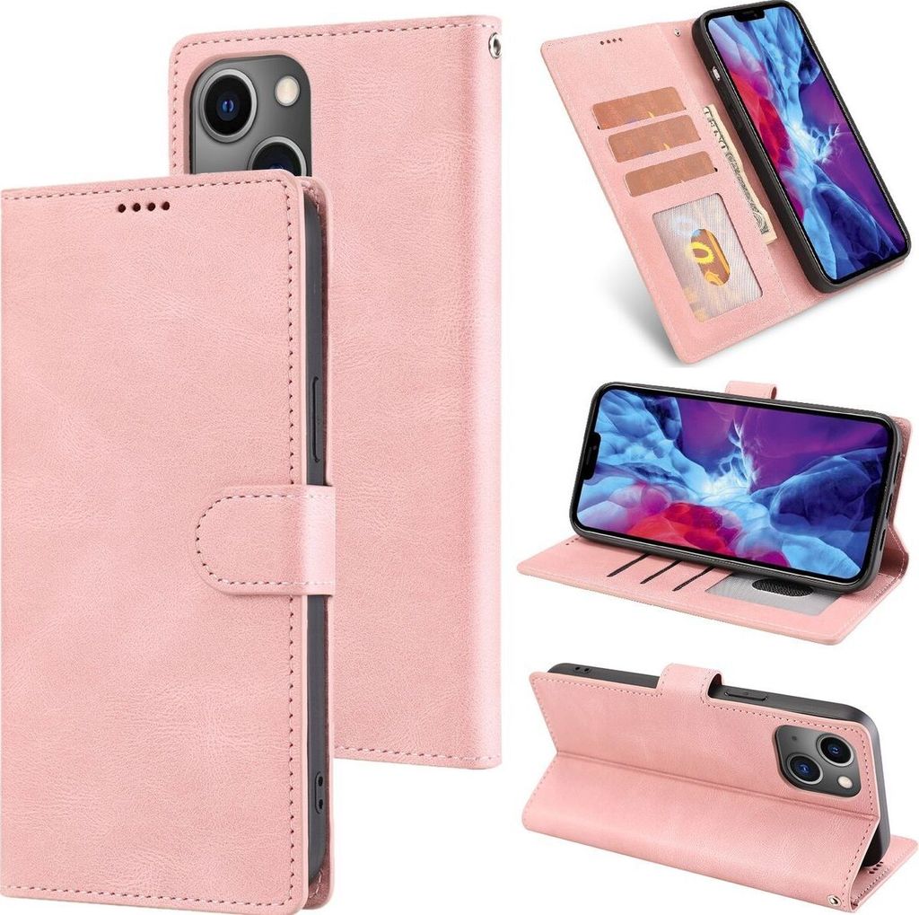 Mobigear Wallet iPhone 14 Hülle Klapphülle Geldbörse - Produktbild 