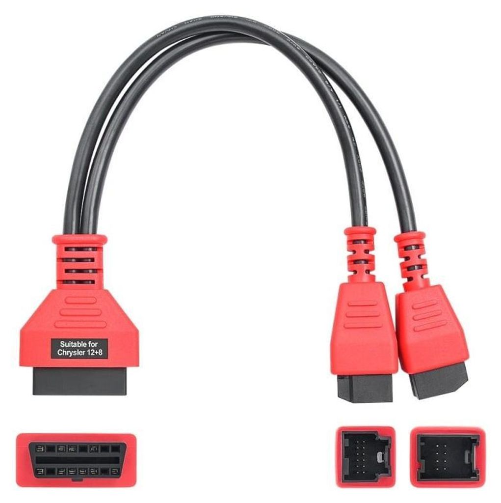Techstar® OBD2-Diagnoseadapterkabel, 12-polig auf 8-polig, Produktbild 