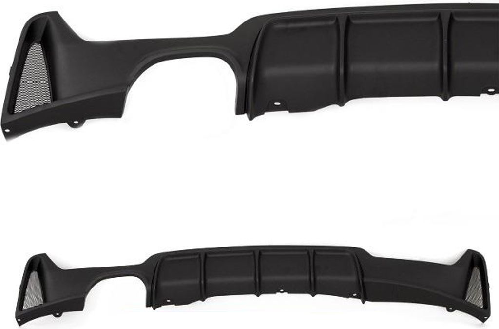 Heckdiffusor Schwarz Sport-PERFORMANCE passt f. BMW 4er F32 F33 F36 M-Paket +ABE
